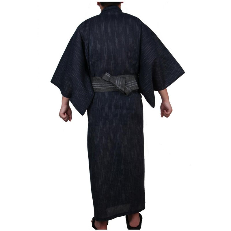 thefancypumpkin Jinbei Men's Japanese Yukata Japanese kimono Home Robe Gown#09[Size XL] - Image 2